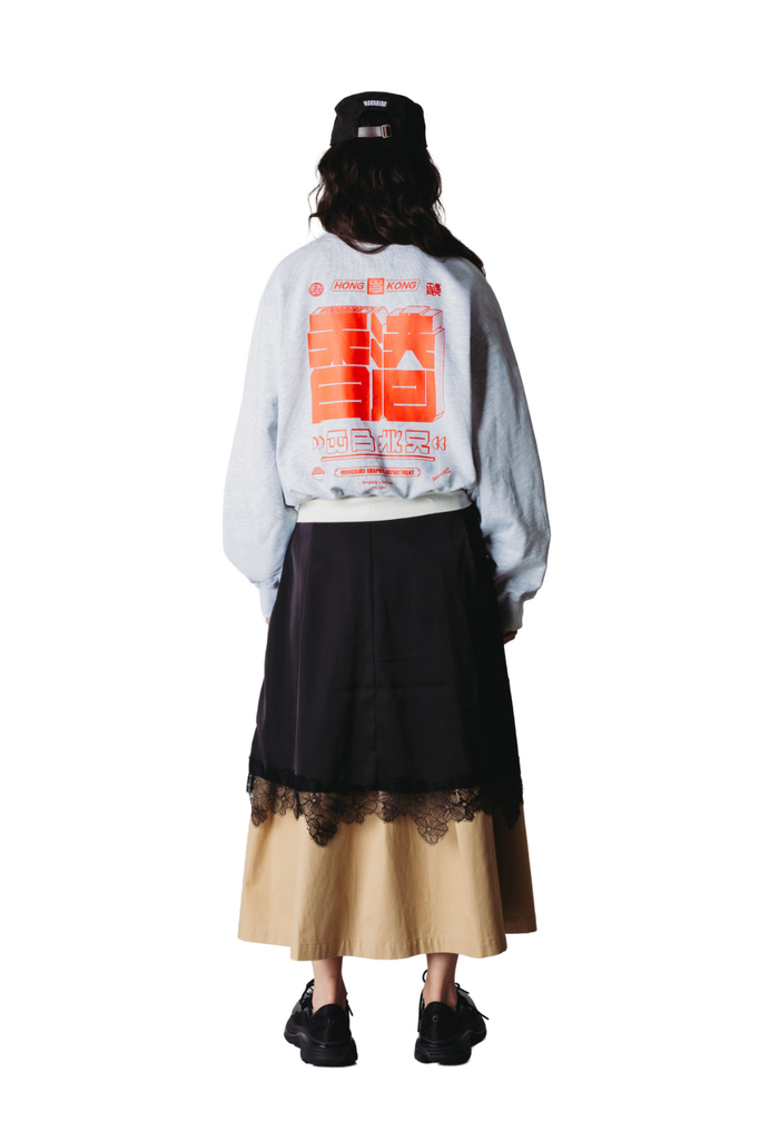 WBFranka HK Crew - Grey Melange - Woodbird