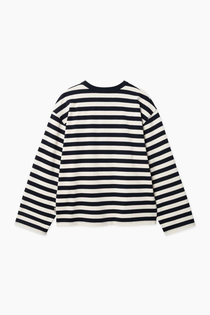 WBJoul Wide Sleeve Stripe Tee - Navy-White - Woodbird