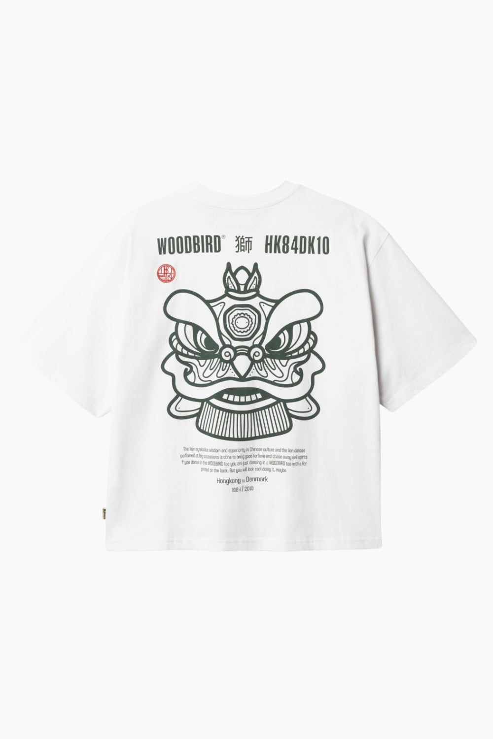 WBJuno Lion Tee - White - Woodbird