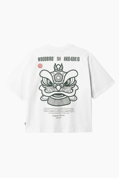 WBJuno Lion Tee - White - Woodbird