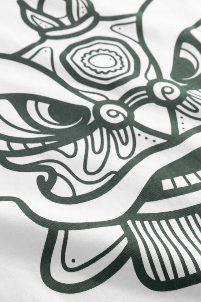 WBJuno Lion Tee - White - Woodbird