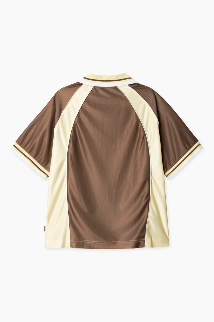WBWaka S/S Sports Polo - Mid Brown - Woodbird