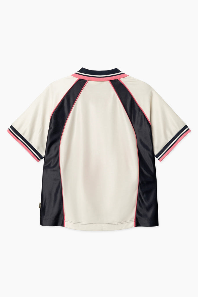 WBWaka S/S Sports Polo - Off White-Navy - Woodbird