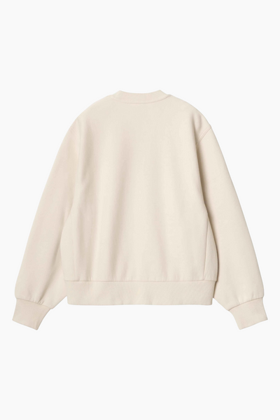 W' American Script Sweat - Moonbeam - Carhartt WIP