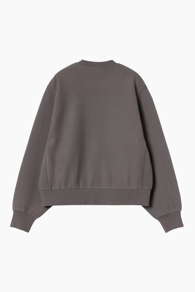 W' American Script Sweat I033649 - Porphyry - Carhartt WIP-1