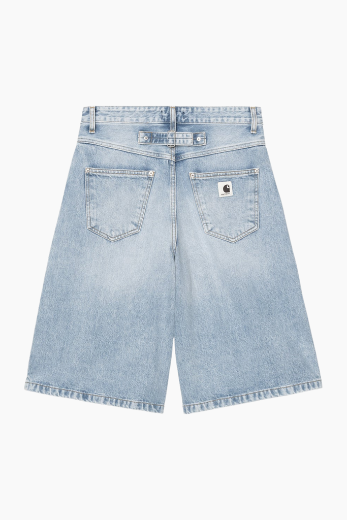 W' Belmont Short I036598 - Blue Heavy Worn Bleached - Carhartt WIP