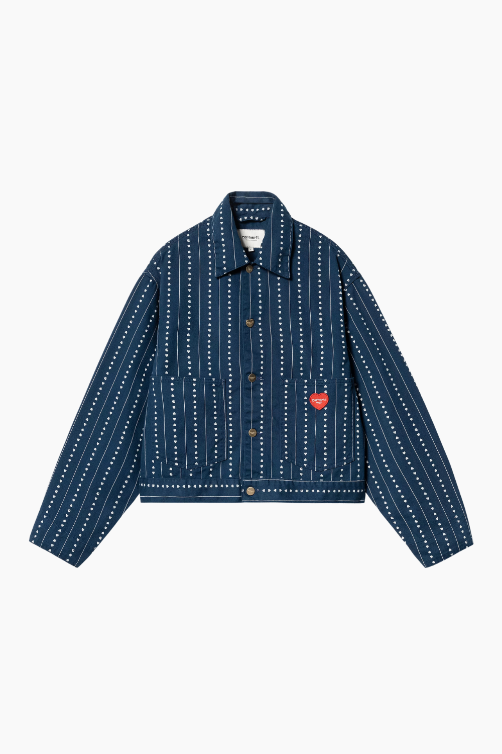 W' Drewe Jacket - Heart C Pinstripe, Ink/Natural - Carhartt WIP