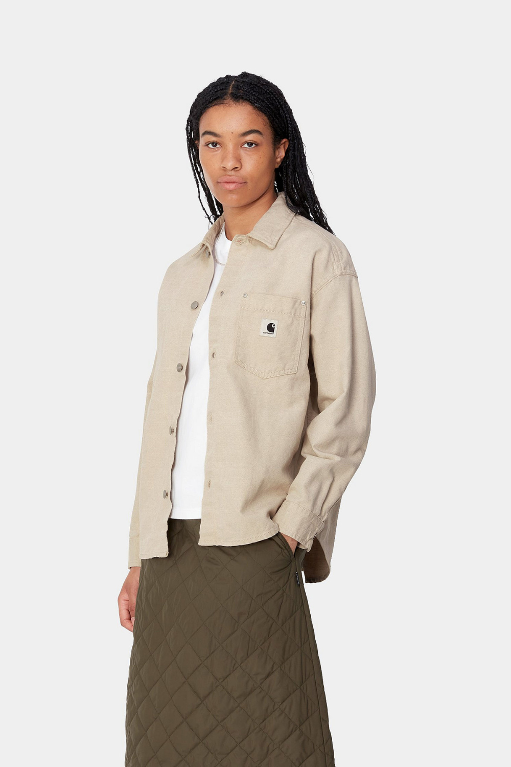 W' Ethel Shirt Jac - Natural (Rinsed) - Carhartt WIP