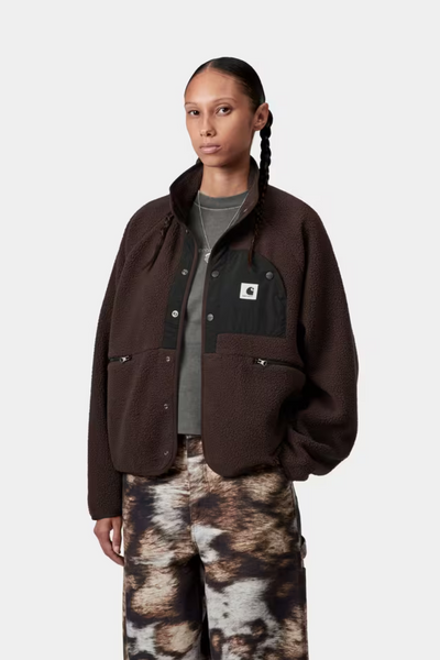 W' Flynn Fleece Jacket - Palisander/Black - Carhartt WIP