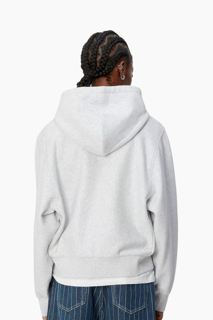 W' Hd American Script Sweat - Ash Heather - Carhartt WIP