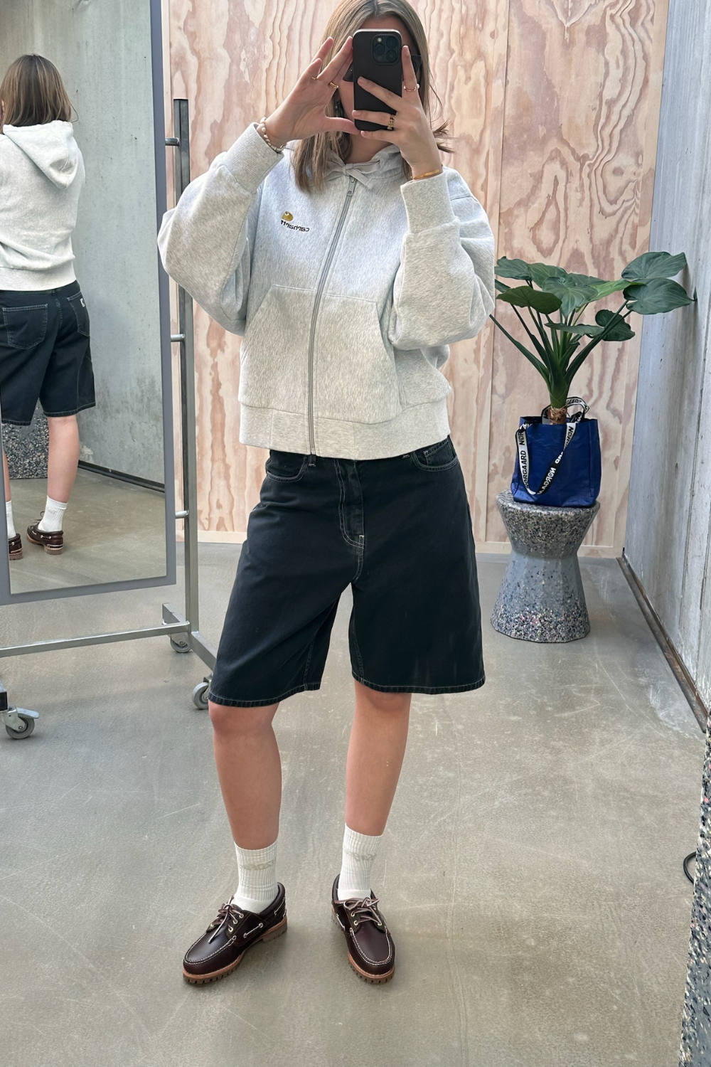 W' Hd American Script Sweat - Ash Heather - Carhartt WIP-5