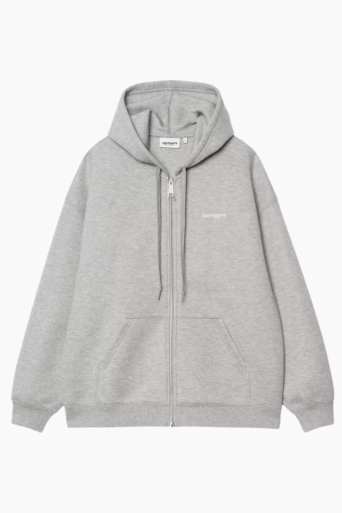 W' Hooded Alda Jacket - Grey Heather/White - Carhartt WIP
