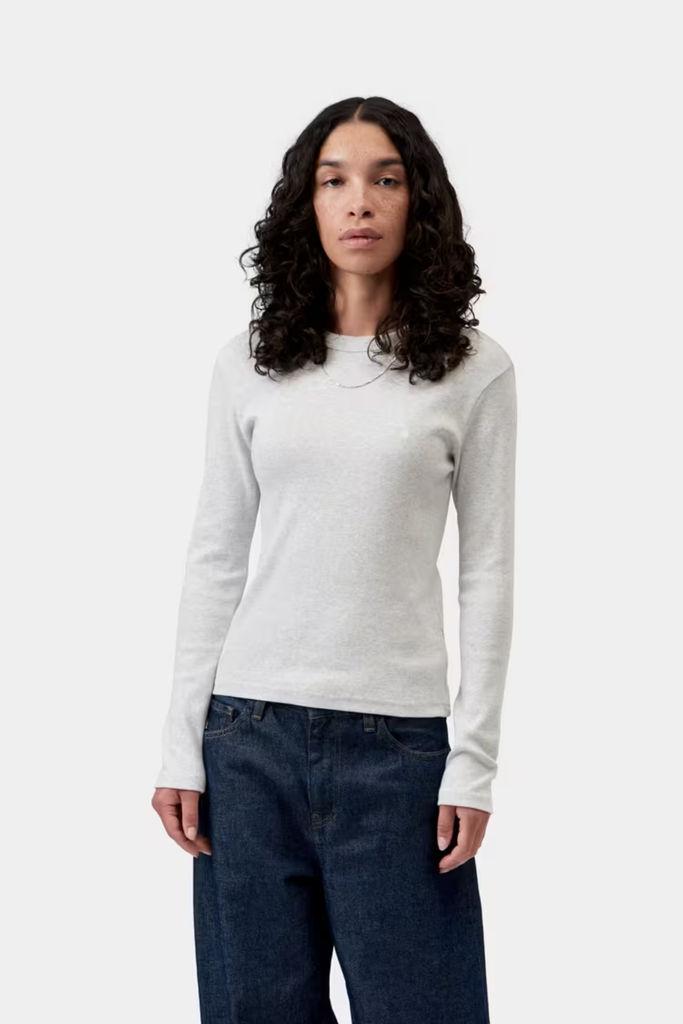 W' L/S Philipa T-Shirt - Ash Heather - Carhartt WIP