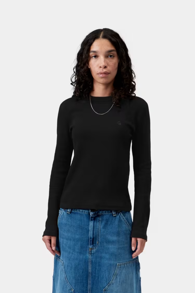 W' L/S Philipa T-Shirt - Black - Carhartt WIP