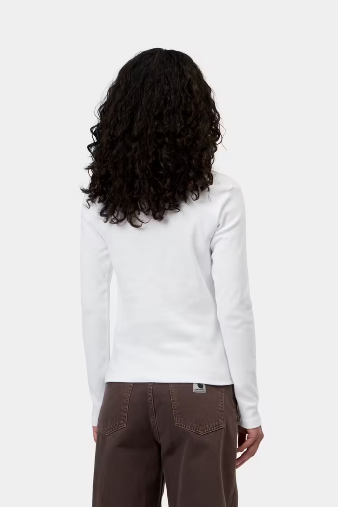 W' L/S Philipa T-Shirt - White - Carhartt WIP