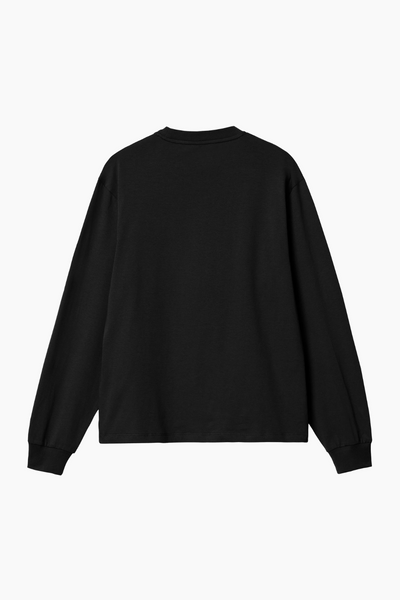 W' L/S Pocket T-Shirt - Black - Carhartt WIP