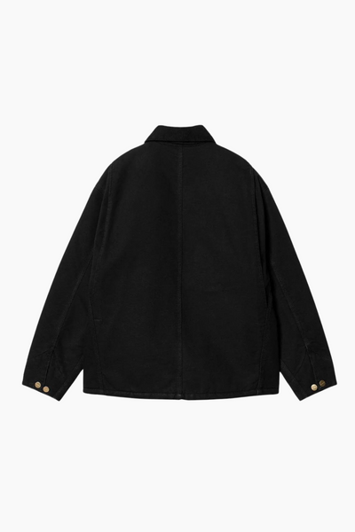 W' OG Michigan Coat (Winter) I032235 - Black/ Black Rinsed - Carhartt WIP
