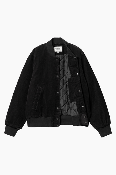 W' Rugged Letterman Jacket - Black/Wax - Carhartt WIP