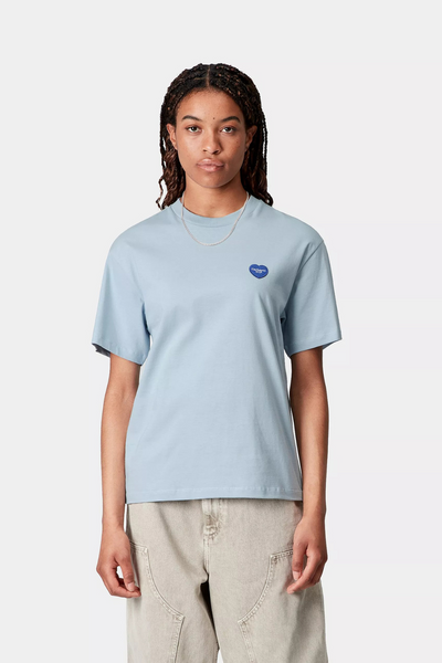 W' S/S Heart II Hartt T - Blue Fog - Carhartt WIP