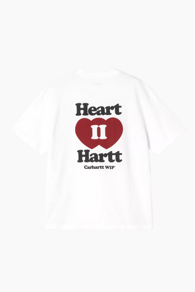 W' S/S Heart II Hartt T - White - Carhartt WIP