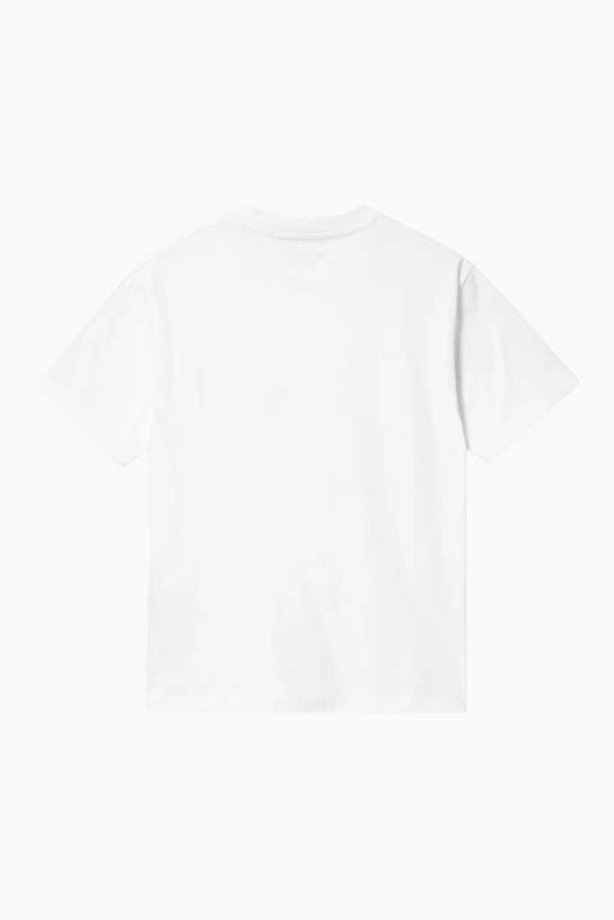 W' S/S Pocket Small Heart T-Shirt - White - Carhartt WIP