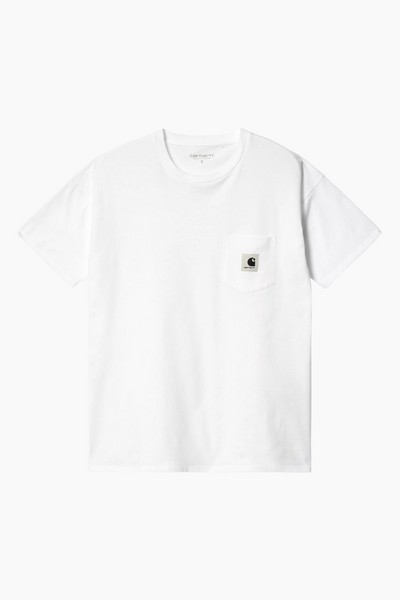 W' S/S Pocket T-shirt - White - Carhartt WIP