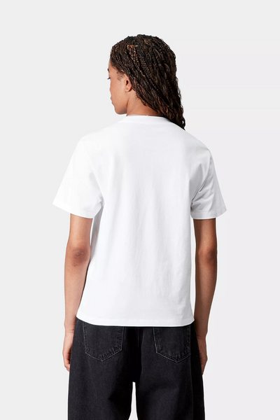 W' S/S Pocket T-shirt - White - Carhartt WIP