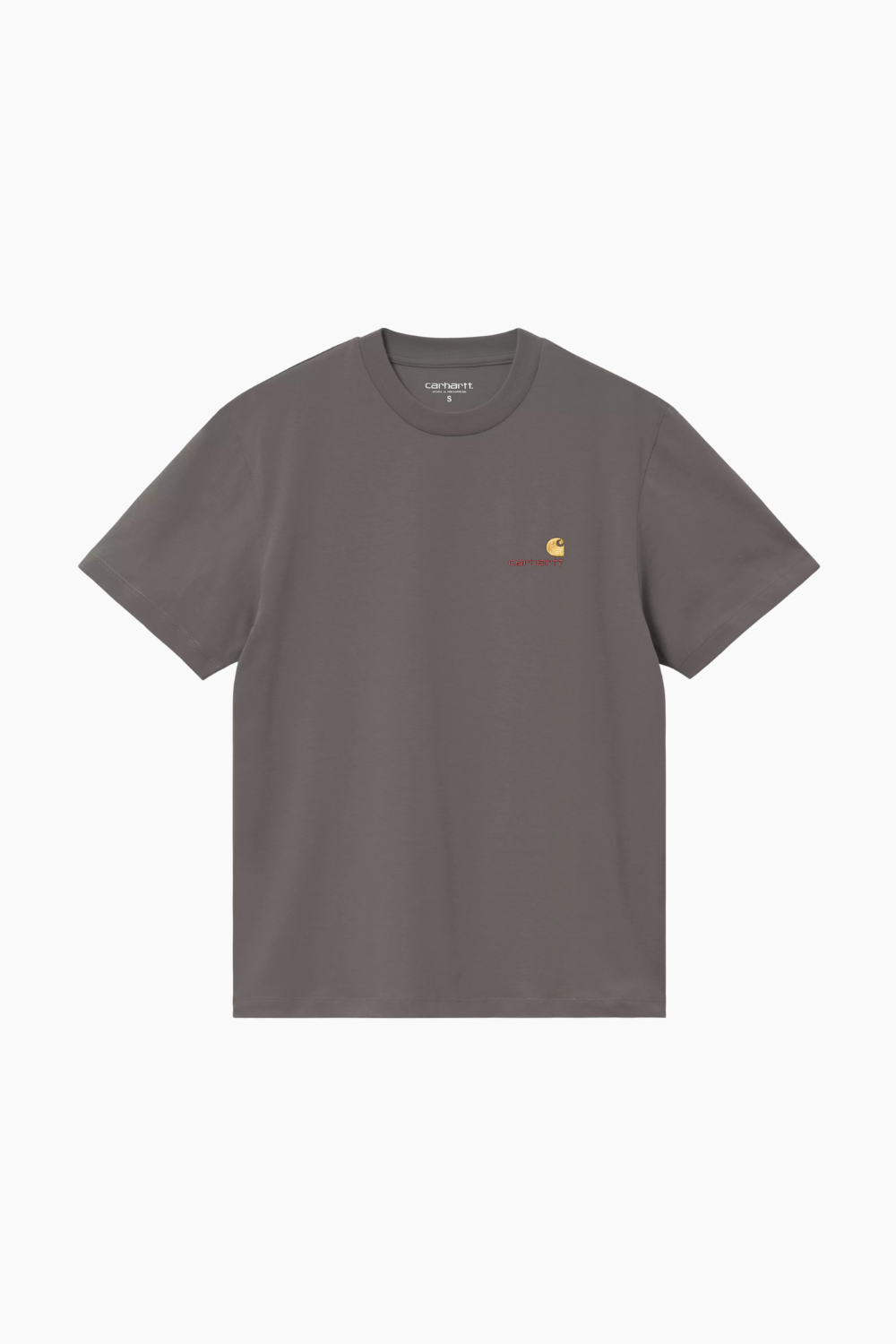 W' S/S American Script T-Shirt IO32218 - Porphyry - Carhartt WIP