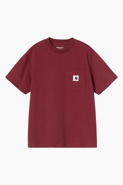 W' S/S Pocket T-shirt - Marsala - Carhartt WIP