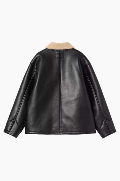 W' Shepton OG Michigan Coat - Black/Natural - Carhartt WIP