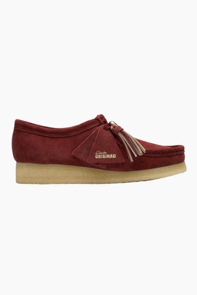 Wallabee. D - Deep Red Sde - Clarks