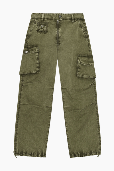 Washed Cotton Twill Pants W0754 - Kalamata - GANNI