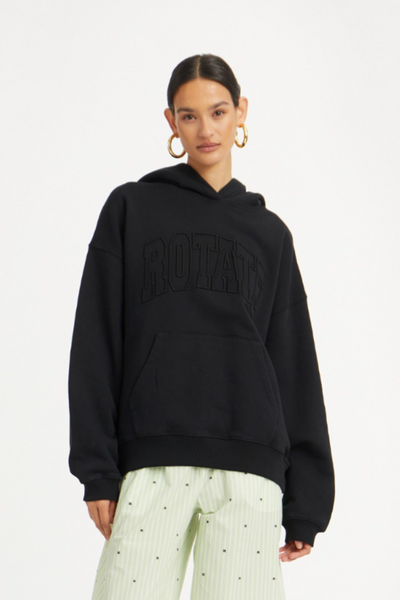 Washed Heavy Sweat Hoodie 115084100 - Black - Rotate