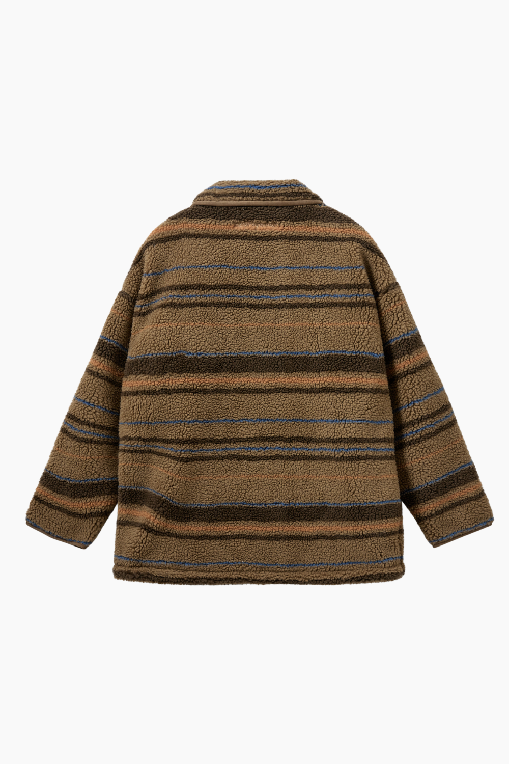 Weekend Pile Jacket - Lead Grey Multistripe - H2O Fagerholt