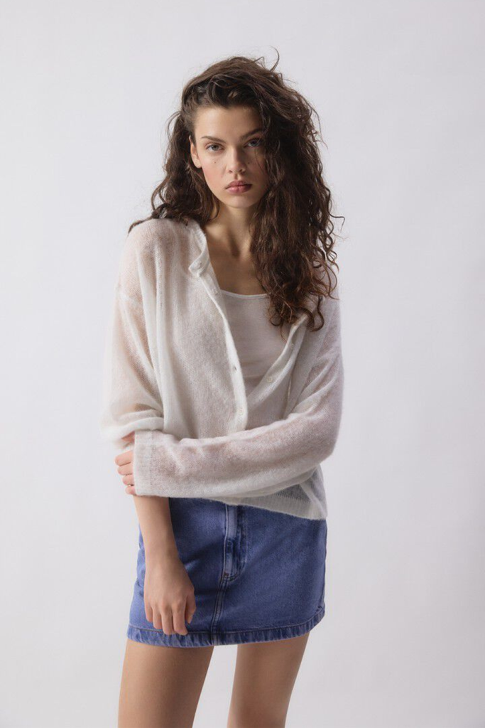 Cardigan Bodyrow - Polaire Chine/Polar Melange - American Vintage
