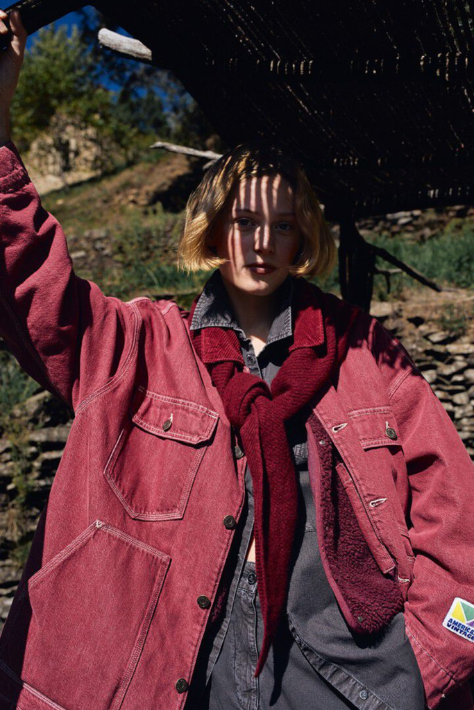 Ymobay Jacket - Burgundy - American Vintage