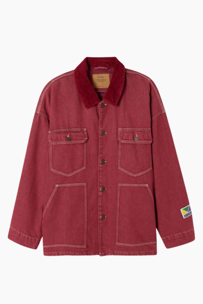 Women Jacket Ymobay - Burgundy - American Vintage