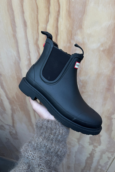 Womens Elements Chelsea Insulated Boot - Black - Hunter