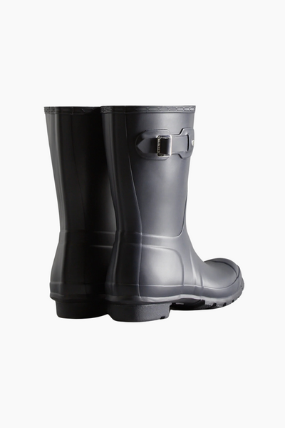 Womens Original Short Boot - Black - Hunter-2