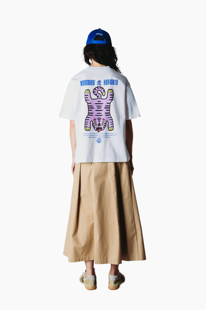 Woodbird WBBalo Tiger Tee - White - Woodbird