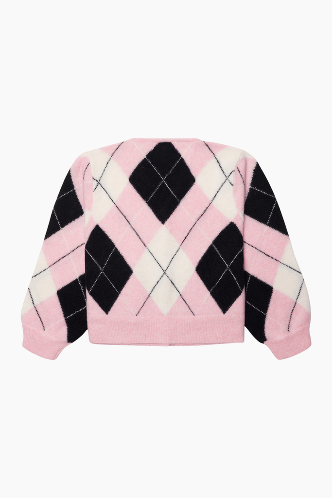 Woodbird WBFen Argyle Cardigan - Støvet Violet / Navy - Woodbird