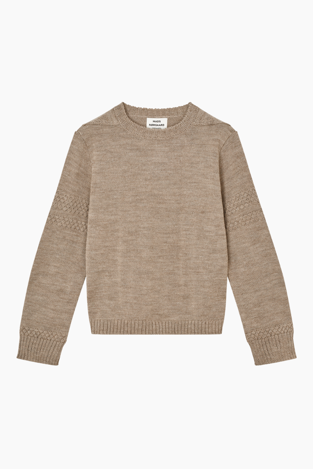 Wool Karoline Sweater - Beige Melange - Mads Nørgaard