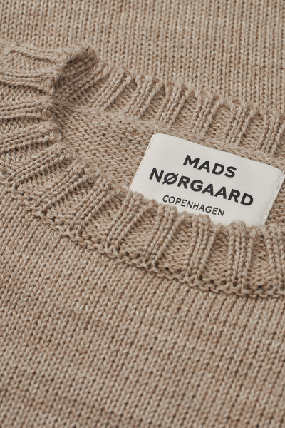 Wool Karoline Sweater - Beige Melange - Mads Nørgaard