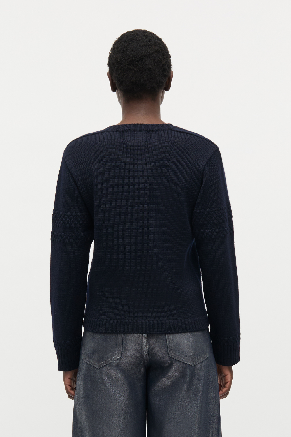 Wool Karoline Sweater - Parisian Night - Mads Nørgaard