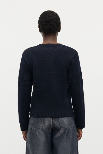 Wool Karoline Sweater - Parisian Night - Mads Nørgaard
