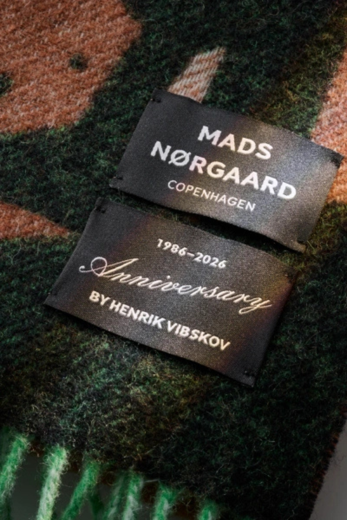 Woven Wool Vibskov Scarf - Brown - Mads Nørgaard