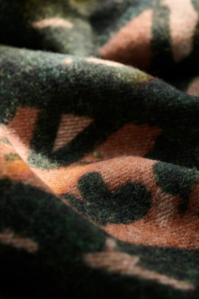 Woven Wool Vibskov Scarf - Brown - Mads Nørgaard