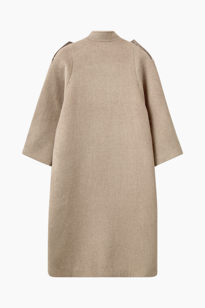 Aunty Coat - Brown Melange - H2O Fagerholt