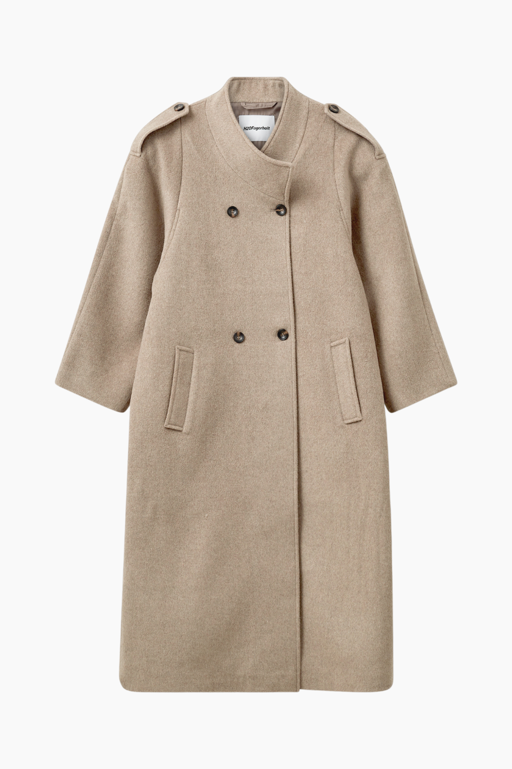 Aunty Coat - Brown Melange - H2O Fagerholt
