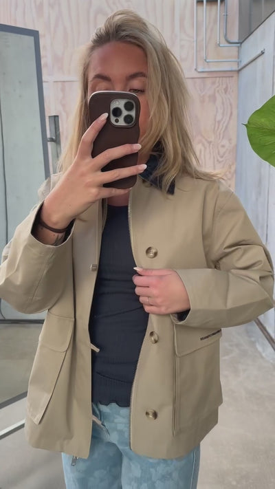 Cotton Tech Daisy Jacket - Trench Coat - Mads Nørgaard-5